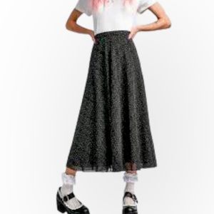 SOFT SURROUNDINGS Womens Classic Black Velvet Stretch Skirt Petite Medium Plus